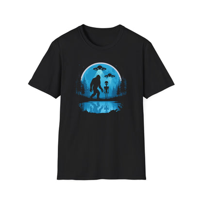 Alien Sasquatch Peace T-Shirt