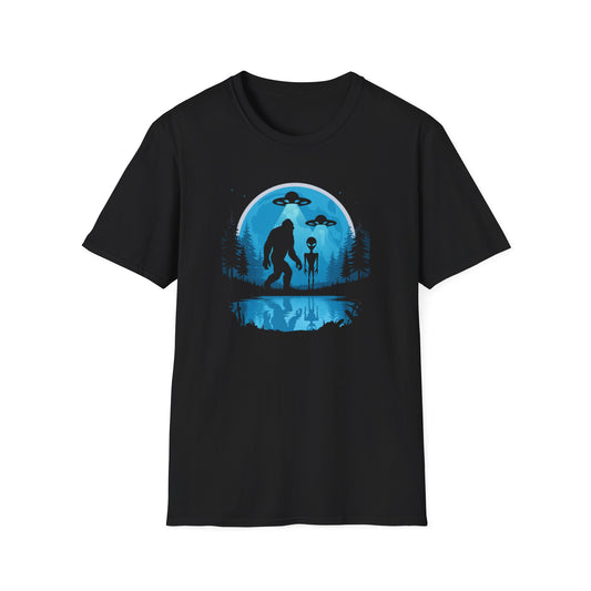 Alien Sasquatch Peace T-Shirt