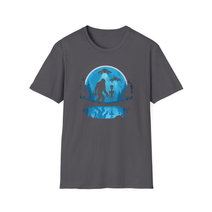 Alien Sasquatch Peace T-Shirt